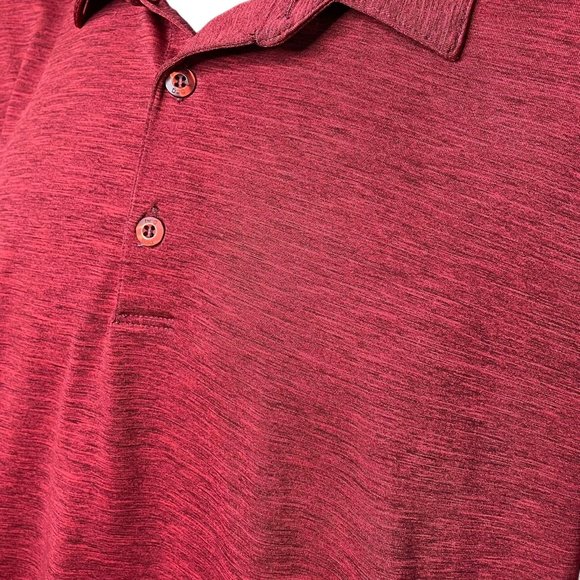 Mens Polo Golf Shirt Red Top Plus Size 3XL Tru Wick BCG  Big Tall Lightweight u - Picture 3 of 7